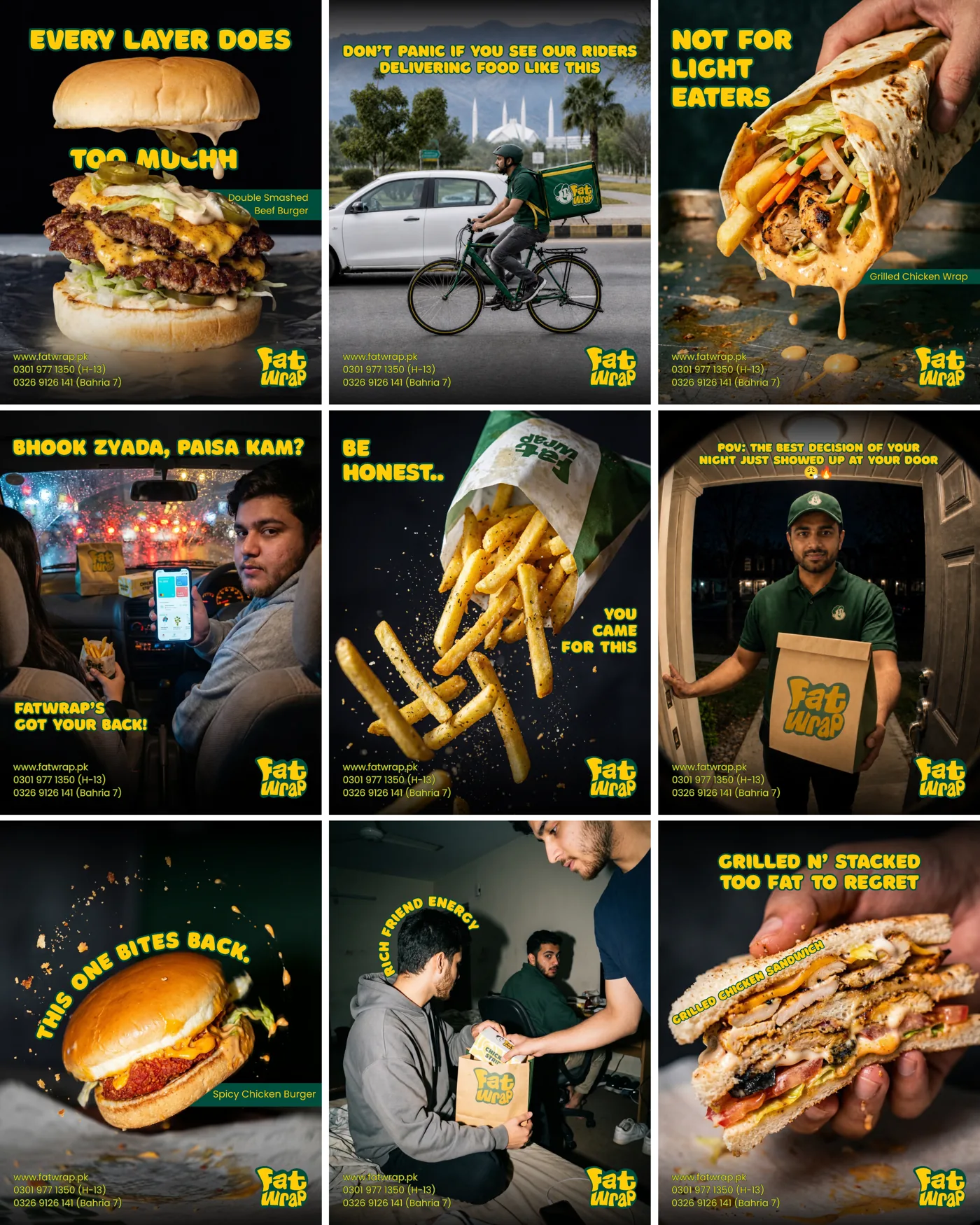 Fatwrap, Food & Drink