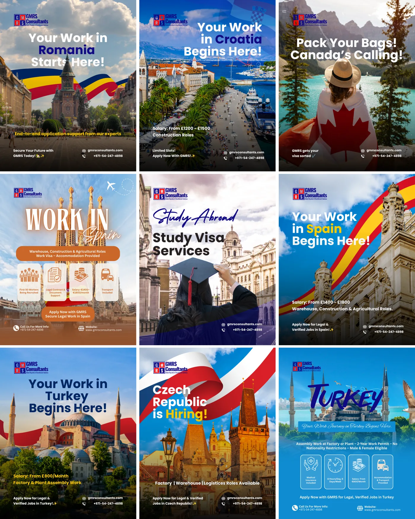 GMRS Consultants, Travel